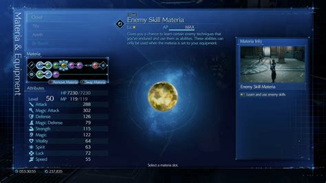 ff7 remake materia list|Final Fantasy VII Remake Materia guide: materia list .